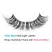 Winifred M Clear Band Short False Eyelashes - Natural Look D Curl Faux Mink Wispy Lashes | Multi-layered Strip Lash for a Soft and Reusable Fluffy Finish - 10 pairs - Buy Online on GoSupps.com