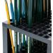 U.S. Art Supply 96 Hole Plastic Pencil & Brush Holder - Desk Stand Organizer Holding Rack for Pens  Paint Brushes  Colored Pencils  Markers 96-Hole Single Level - Buy Online on GoSupps.com