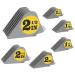 Professional Clipper Guards Cutting Guides Fits for Most Wahl Clippers, Strong & Sturdy 2.5 inch, 2.25", 2", 1.75", 1.5", 1.25" (#20, 18, 16, 14, 12, 10) Extra Long, Large Guide Comb Set (Gray)