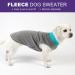 Cyeollo 2 Pack Fleece Dog Sweater Vest with Reflective Stripe - Teal & Grey - For Small, Medium, Large Dogs - Buy Online on GoSupps.com