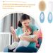 iBasenice 4 Pcs Baby Brush Set & Scalp Scrubber - Toddler & Infant Hair Care Kit | Silicone Hair Shampoo Brush & Comb for Children - Blue x2pcs 14x5cm - Buy Online on GoSupps.com