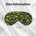 SSIMOO Avocado Pattern Soft Sleep Eye Mask | Breathable Travel Eye Patch for Relaxation | Perfect for Women - Buy Online on GoSupps.com