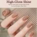 Coffee Gel Nail Polish Dark Nude Gel Polish Long Lasting Chip Resistant UV Gel Nail Polish Natural Sepia Soak Off UV/LED French Nail Gel for DIY Manicure Home Salon Nail Art - Buy Online on GoSupps.com