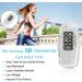 Gzvxuny 3D Pedometer with Clip and Strap USB Rechargeable Step Counter Accurate Simple Walking Step Counter Daily Target Monitor Exercise Time White - Buy Online on GoSupps.com