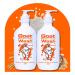 Goat Milk Soap Moisturizing Body Wash Value Duo Pack 16.9 oz - Body Wash to Revive your Skin - Oatmeal - Buy Online on GoSupps.com
