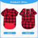 Sbayool Dog Hoodie Set - Casual Plaid Design with Zipper Pocket - Red/Blue - 2XL - Buy Online on GoSupps.com