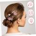 FRCOLOR 1 Set Golden Leaf Hair Comb Hair Ornaments Handmade Bridal Headdress Flower Insert Comb Hair Accessories Set Hair Accessories for Hair Accessories for Women Flower Hair Combs - Buy Online on GoSupps.com