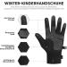 Winter Riding Gloves for Kids - Waterproof Anti-Slip Touchscreen | Puliou Bicycle Gloves for Girls 4-12 Years - Buy Online on GoSupps.com