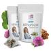 herbal tea for menopause - caffeine free - Hormonal Balance + Hot Flashes  28 Days MENOPAUSE herbal tea - black cohosh gingko red clover cinnamon chip green tea licorice menopause support tea