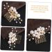 FOMIYES Pearl Comb Pearl Hair Clips Bride Hair Comb Bridal Headpieces for Wedding Hair Bling Wedding Hair Jewelry Pearls Headpiece Bridal Hair Gold Tiara Accessories Miss The Flowers Alloy - Buy Online on GoSupps.com