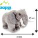 Zappi Co Safari Animals Collection Plush Elephant Toy - Soft & Cuddly (36cm Depth) - Buy Online on GoSupps.com