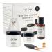 Eye Envy Cat Tear Stain Remover Starter Kit with ProPowder Brush | Stain Solution Applicator Pads Stain Powder and Small Applicator Brush | Lasts 30-45 Days Small Brush