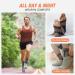 Shop Copper Ankle Brace Compression Sleeve for Pain Relief | Plantar Fasciitis & Achilles Tendonitis Support - Black/Gold - 1 Pair - Buy Online on GoSupps.com