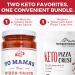 Yo Mama's Keto Pizza Sauce & Crust Bundle - 1g Net Carbs - Easy Keto Pizza Night Kit - Low Carb, Zero Sugar, Non-GMO - Buy Online on GoSupps.com