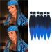 Pre-stretched Braiding Hair 26 inch 6 Packs Professional Kanekalon Synthetic Fiber Crochet EZ Braids Yaki Texture Braiding Hair Extensions (1B/blue) 26 Inch (Pack of 6) T1B/Blue