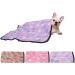 EXPAWLORER Fluffy Dog Blankets with Paw Print - Super Soft Warm Premium Fleece Pet Blanket, Cozy Flannel Throw for Small Dog Cat Puppy Kitty, Sleep Bed Mat Cover Small Purple