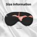 Flamingo1 Print Unisex Sleep Eye Mask | Soft Comfort Eye Shade for Travel Yoga & Shift Work - Buy Online on GoSupps.com
