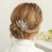 Easedaily Silver Crystal Bridal Hair Comb - Opal Wedding Hair Piece for Women and Bridesmaids - Buy Online on GoSupps.com
