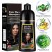 Instant Hair Dye Shampoo Black Dew Hair Color Shampoo Natural Plant-Based Hair Color Shampoo Hair Color Shampoo for Men and Women - Buy Online on GoSupps.com