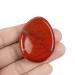 Artistone Red Jasper Crystal Thumb Worry Stone Hand Carved Healing Crystal Pocket Stone for Meditation Reiki, Water Drop Shaped