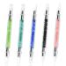 5PCS Nail Art Sculpture Pen Nail Molding Gel Pen Dual Tipped Silicone Cuticle Pusher Resin Rhinestone Nail Art Pen Tools Nail Polish Carving Sculpting Gel Pen for 3D Nail Art Design