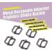 Swpeet Gun-Black Metal Rings 1/2 Inch Adjuster Triglides Slides Buckle Roller Pin Buckles - 60Pcs - Buy Online on GoSupps.com