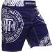 Hardcore Training Ta Moko Fight Shorts Men's - Small Blue | MMA, BJJ, Muay Thai, Kickboxing Shorts - Buy Online on GoSupps.com
