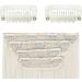Metal Snap Hair Extension Clips - U-Shape Wig Clips for DIY Extensions (WHITE) - Buy Online on GoSupps.com