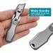 VOGARB Extra Wide Jaw Nail Clippers for Thick Nails - Bevel Blades, Long Handle & No Splash Design - Ideal for Men, Women, Seniors - Metallic Finish - Buy Online on GoSupps.com