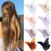 YISSION 8 PCS Butterfly Hair Clips 1.6 Small Hair Clips Jaw Clips Non Slip Butterfly Clips for Hair Cute Hair Claw Clips for Thin Thick Hair Accessories for Women Girls 8PCS Acrylic