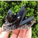 Natural Crystal Rough 120g Rare Natural Beautiful Black Quartz Crystal Cluster Tibetan Specimen - Buy Online on GoSupps.com