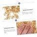 HAKIDZEL 1 Glass Chip Crushed Glass Glitter Chunky Flakes Sequins Stained Glass Irregular Glass Glitter DIY Crafts Vintage Flower Vase Nail Art Jewels Mirror Crystal Charm Nail Stickers 0.5X0.3cm Golden - Buy Online on GoSupps.com