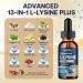 Liposomal L-lysine 1000MG Liquid Drops 13-in-1 Lysine Supplements Monolaurin Olive Leaf Extract with Vitamin C B6 D3 B12 & Zinc for Collagen Lip skin & Immune Support for Kids & Adults 2oz - Buy Online on GoSupps.com