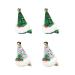 Christmas hair clips practical Christmas hair-sponge creative Christmas hair sponge crocodile clamp Christmas hair clamp for wearing or decorating Christmas articles 4 pieces (green and silver)