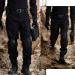 HANWILD Combat Pants with Knee Pads Multicam Rip-Stop, Tactical Airsoft & Hunting Trousers - Black (Small) - Buy Online on GoSupps.com