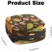 Large Capacity Sanitary Napkins & Menstrual Cup Storage Bag - Owl Design Makeup Organizer for Travel - Buy Online on GoSupps.com