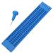 Baluue 4 Lines 28 Cell Braille Slate and Stylus Braille Writing Slate Plastic Braille Slate Kit for Blind and Visually Impaired Blind Children Blue