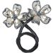 Flower Barrettes for Women | Cloth Alloy Flower Bud Shape Hair Clips Handmade Elastic Barrettes Hair Accessories for Stylish crystal - Buy Online on GoSupps.com