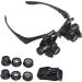 Lightweight Magnifying Glass with Led Light 10 Times 15 Times 20 Times 25 Times High-Definition Binocular Head-Mounted Magnifier Used for Repaiclocks and Reading Lofty Ambition - Buy Online on GoSupps.com