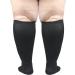 Shop Oversize Compression Stockings for Men & Women | Graded Compression for Travel Running Pregnancy & More | XXL Black 1 Couple - Buy Online on GoSupps.com