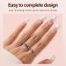 Vansiho French Gel Nail Tips - 150Pcs Long Square Press-On Nails | Pre-French 3-in-1 Gel Tips for DIY Nail Art | 15 Sizes - Buy Online on GoSupps.com