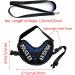 Vehomy Rabbit Harness with Leash for Rabbits Cats & Small Animals - Comfortable Blue Rabbit Harness for Safe Outdoor Adventures - Buy Online on GoSupps.com