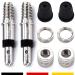 Bicycle valves replacement set: 8 parts Dunlop flash valve with seal valve mother valve cap accessories spare parts for PUKY wheel city bike holland bike as a bicycle replacement valve repair