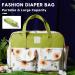 SONARIN Stylish Large Capacity Waterproof Baby Changing Bag with Shoulder Strap & Changing Mat - Animal Print | Portable Travel Diaper Satchel Messenger Bag - Buy Online on GoSupps.com