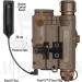 Actionunion Airsoft PEQ-15S Pro UHP Blue Laser + IR Laser + White LED Flashlight - Tan | 20mm Lens - Buy Online on GoSupps.com