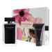 Narciso Rodriguez FOR HER Gift Set (Eau de Toilette 3.3 Fl.Oz + Eau de Toilette Mini 0.33 Fl. Oz + Body Locion 1.6 Fl. Oz)