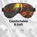 Peacock Flowers Eye Mask - Soft Adjustable Sleep Mask for Men & Women - Comfort & Style for Nighttime Relaxation - Buy Online on GoSupps.com