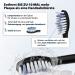 Tristan Auron 4x Replacement Toothbrush Heads - Compatible with Sonic Master Electric Toothbrush - Black Brush Heads for Optimal Oral Care - Buy Online on GoSupps.com