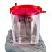 Medi-Inn+ Urine Cup 125 ml with Red Snap-On Lid - 10 Pack Plastic Urine Sample Collection Cups for Accurate Testing - International Shipping Available - Buy Online on GoSupps.com