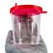Medi-Inn Urine Cup 125ml with Red Snap-On Lid 50 Pack | Durable Plastic Urine Sample Cups for Accurate Testing | International Shipping Available - Buy Online on GoSupps.com